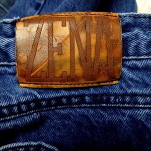 VTG Zena Jeans Womens 30x31 Tag 13 Blue High Rise Tapered Mom Denim Made USA 90s